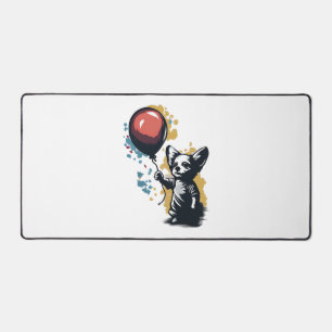 Chihuahua  Balloon  Cute Dog  Chiwawa  Funny    Desk Mat