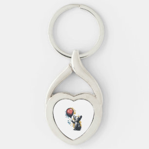 Chihuahua Balloon Cute Dog Chiwawa Funny Key Ring