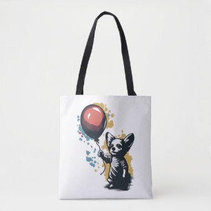 Chihuahua  Balloon  Cute Dog  Chiwawa  Funny    Tote Bag