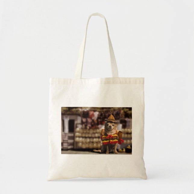 Chihuahua Bandito Tote Bag (Front)