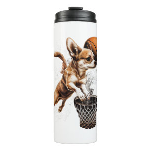 Chihuahua  Basketball  Player  Sport  Dunk  Thermal Tumbler