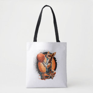 Chihuahua  Basketball  Player  Sport  Dunk   Tote Bag