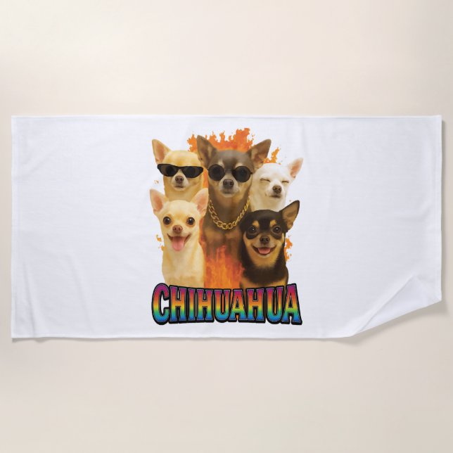 Chihuahua    beach towel (Front)