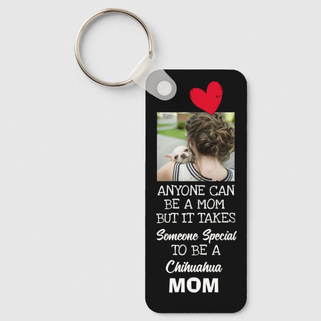 Chihuahua...Best Mum Custom double-sided Keychain (Front)