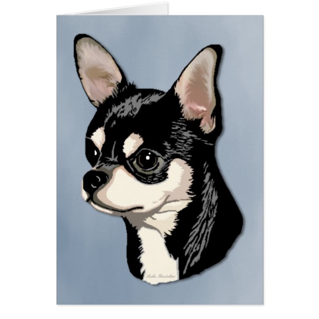 Chihuahua Black & Tan Card (Front)