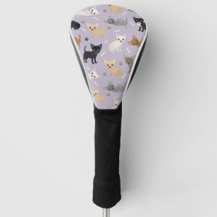 Chihuahua Bones and Paws Golf Head Cover