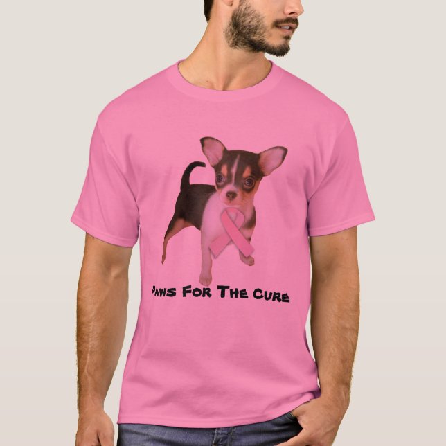 Chihuahua Breast Cancer Unisex T-Shirt (Front)
