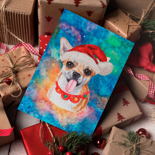 Chihuahua Breed Dog Christmas Holiday Postcard