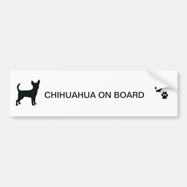 CHIHUAHUA BUMPER STICKER (Front)