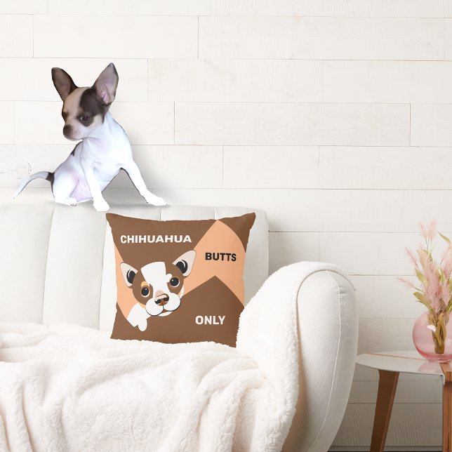 Chihuahua Butts Only Novelty Pillow (Chihuahua Pillow)