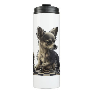 Chihuahua  Chess  Chess Player  Board  Queen  Thermal Tumbler