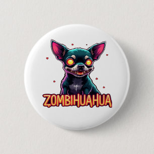 Chihuahua Chi Chichi Chiwawa Zombie Dog Halloween 6 Cm Round Badge