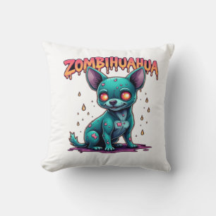 Chihuahua Chi Chichi Chiwawa Zombie Dog Halloween Cushion