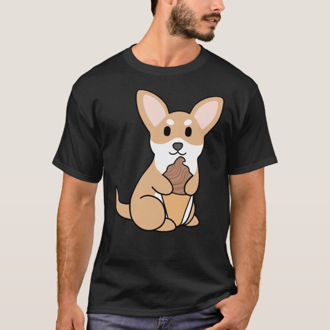 Chihuahua Chocolate Ice Cream T-Shirt (Front)