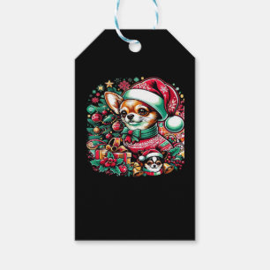 Chihuahua Christmas Cheer! Classic T-Shirt Gift Tags