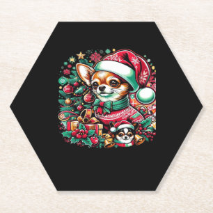 Chihuahua Christmas Cheer! Classic T-Shirt Paper Coaster