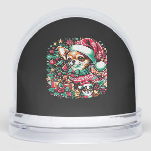 Chihuahua Christmas Cheer! Classic T-Shirt Snowglobe