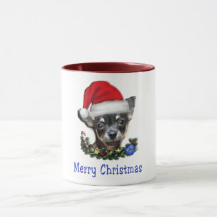 Chihuahua christmas coffee mug