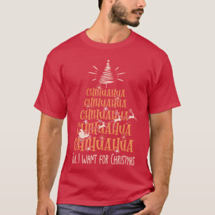 Chihuahua Christmas Dog breed Christmasree boy T-Shirt