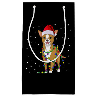 Chihuahua Christmas Dog Small Gift Bag