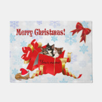 Chihuahua Christmas Doormat