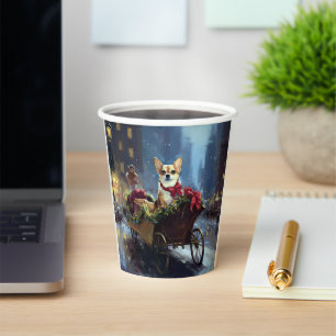 chihuahua Christmas Festive Season Paper Cups