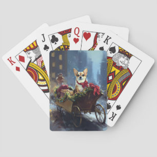 chihuahua Christmas Festive Season Playing Cards