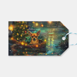 Chihuahua Christmas Festive Voyage Gift Tags