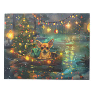 Chihuahua Christmas Festive Voyage Notepad