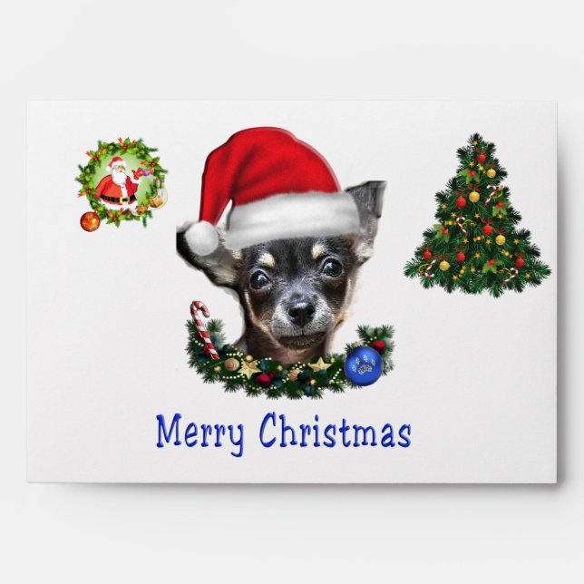 Chihuahua christmas gifts envelope (Front)