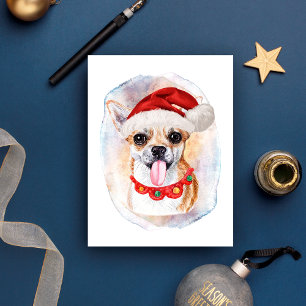 Chihuahua Christmas Gifts For Dogs Lovers Holiday Postcard