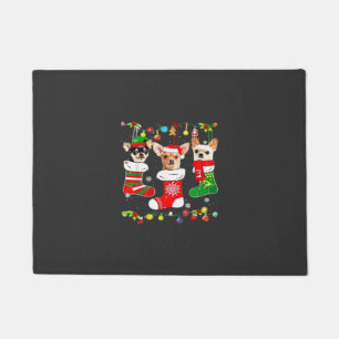 Chihuahua Christmas Lights Xmas Dog Classic T-Shir Doormat