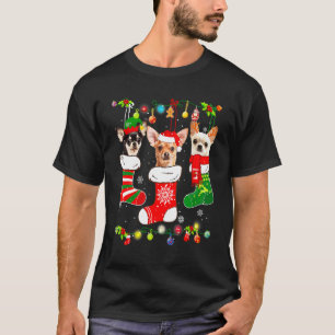 Chihuahua Christmas Lights     Xmas Dog   T-Shirt