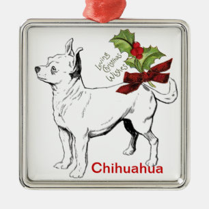 Chihuahua Christmas Ornament