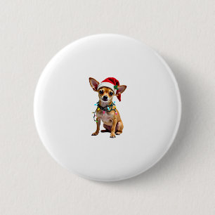 Chihuahua Christmas Santa Ugly Sweater Dog Lover X 6 Cm Round Badge