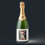 Chihuahua Christmas Santa Ugly Sweater Dog Lover X Sparkling Wine Label<br><div class="desc">Chihuahua Christmas Santa Ugly Sweater Dog Lover Xmas 2</div>
