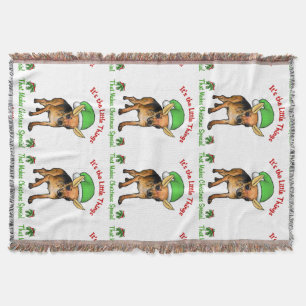 Chihuahua Christmas Throw Blanket