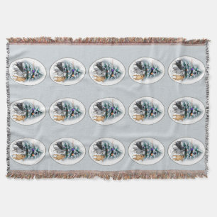 Chihuahua Christmas Throw Blanket