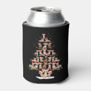 Chihuahua Christmas Tree Funny Tee Xmas Chihuahua  Can Cooler