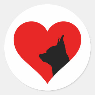 Chihuahua classic round sticker