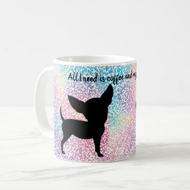 Chihuahua Coffee Mug Chi Lover Gift (Front Left)