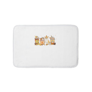 Chihuahua Coffee Pumpkin Spice Dog Lovers Fall Tha Bath Mat