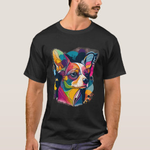 Chihuahua Colourful Art Salvador Dali Dog Puppy T-Shirt