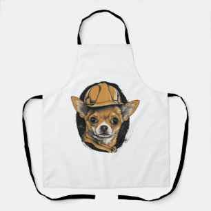Chihuahua Construction Worker Construction Apron