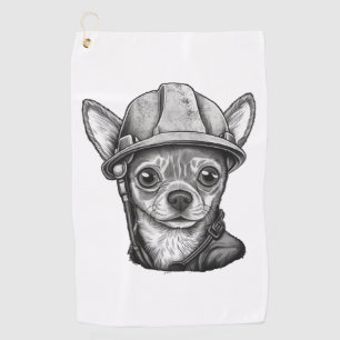 Chihuahua  Construction Worker  Construction    Golf Towel