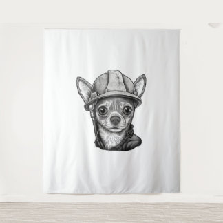 Chihuahua  Construction Worker  Construction    Tapestry