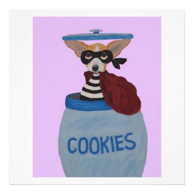 Chihuahua Cookie Thief Photo Print (Front)