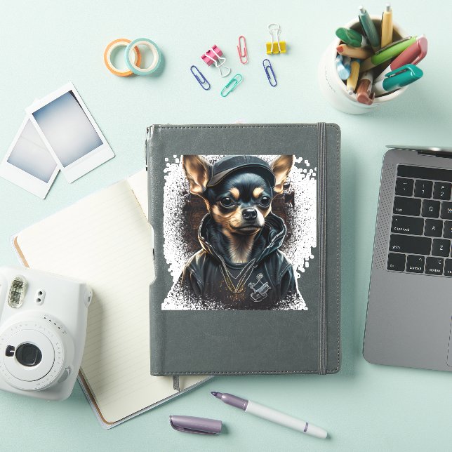 Chihuahua Cool Dog Rap Hip-Hop Gangster (iPad Cover)