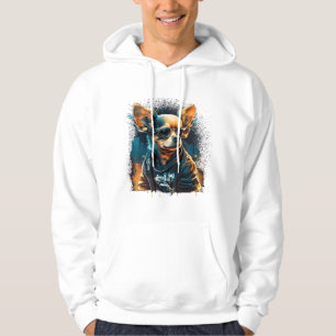 Chihuahua Cool Dog Rap Hip-Hop Gangster Hoodie