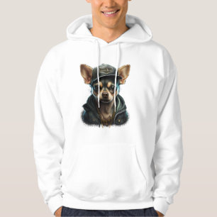 Chihuahua Cool Dog Rap Hip-Hop Gangster Hoodie